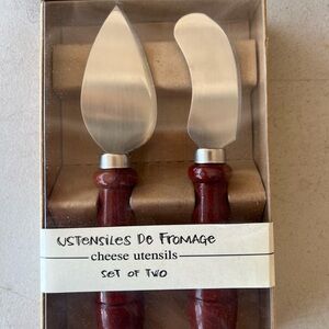 Brown Cheese Utensils Set